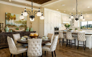 Luxury 3 & 5-Light Chandelier Fixtures with Crystal Glass Shade