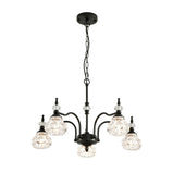 Luxury 3 & 5-Light Chandelier Fixtures with Crystal Glass Shade