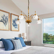 Luxury 3 & 5-Light Chandelier Fixtures with Crystal Glass Shade