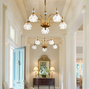 Luxury 3 & 5-Light Chandelier Fixtures with Crystal Glass Shade