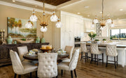 Luxury 3 & 5-Light Chandelier Fixtures with Crystal Glass Shade