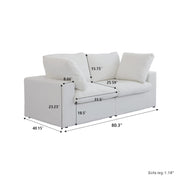 Cloud modular Section Sofa-LoveSeat