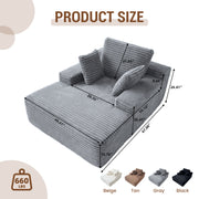 Oversized Chaise Lounge Chair Sofa