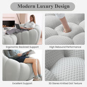 Bubble Couch Modern, Oversized Curved Couches, Lazy Floor Sofa