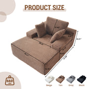 Oversized Chaise Lounge Chair Sofa