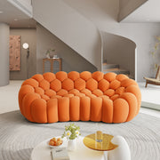 Bubble Couch Modern, Oversized Curved Couches, Lazy Floor Sofa