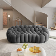 Bubble Couch Modern, Oversized Curved Couches, Lazy Floor Sofa