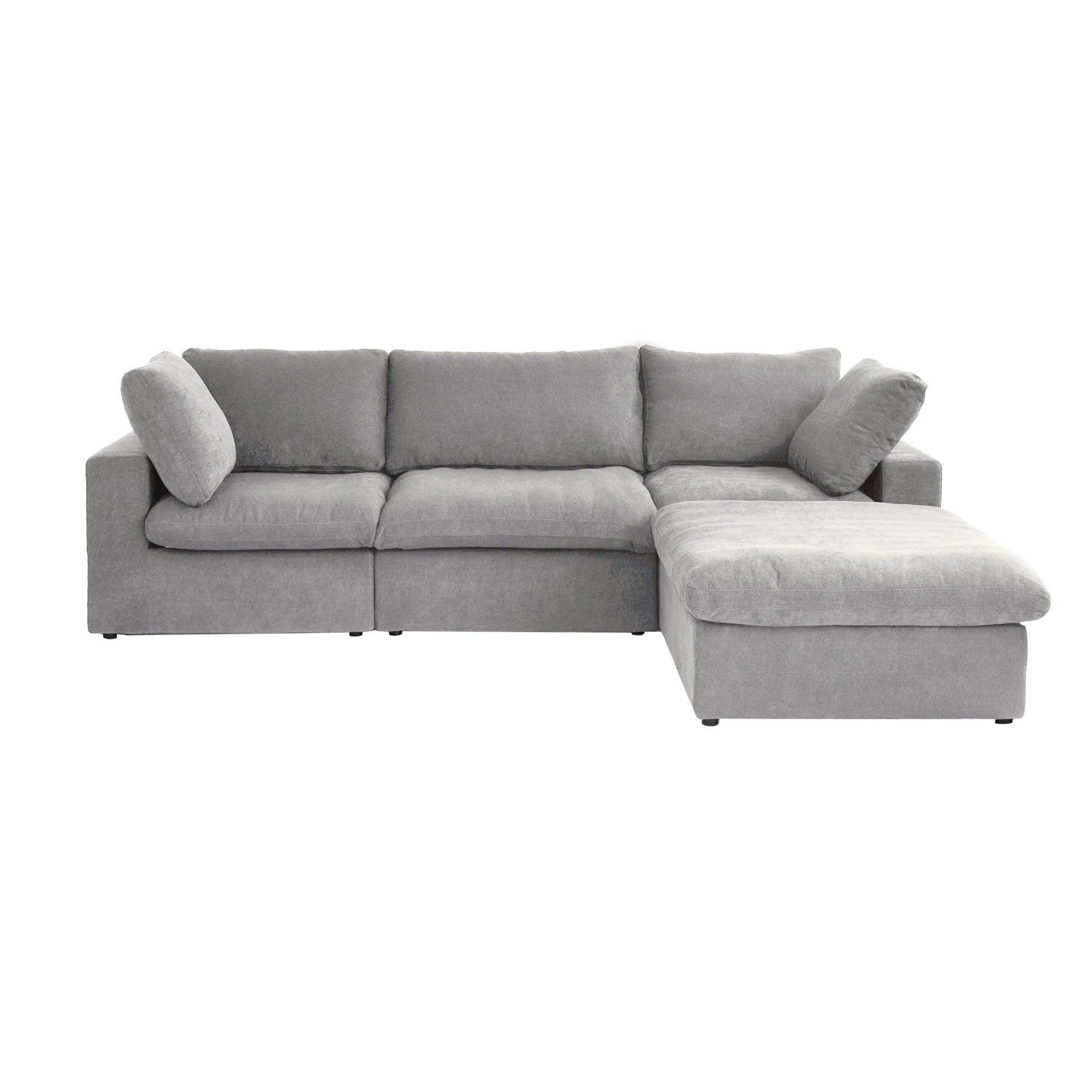 Cloud modular Section Sofa-3 Seats with One Ottoman – The Cloud modular Section Sofa-3 Seats with One Ottoman – The
