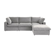 Cloud modular Section Sofa-3 Seats with One Ottoman