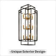 Accessories Of 12 - Light Lantern Tiered Chandelier