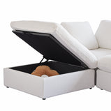 Cloud modular Section Sofa-3 Seats with One Ottoman