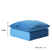 Divano Velvet Modular Sofa Storage Ottoman