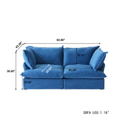 Divano Velvet Modular Sofa-Loveseat