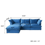 Divano Velvet Modular Sofa L-Shaped Sofa