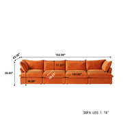 Divano Velvet Modular Sofa 4-Seater