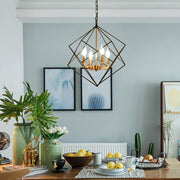 4 - Light Lantern Geometric Chandelier