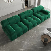 Italian deianira 104inch Wide Velvet Reversible Modular Sofa & Chaise