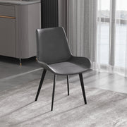 Modern Upholstered Dining Chairs PU Leather（Set of 2）
