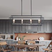 8 - Light Kitchen Island Linear Pendant