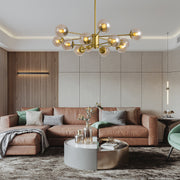 Dingle 12 - Light Sputnik Modern Linear Chandelier