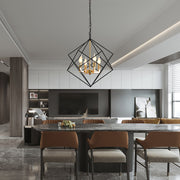 4 - Light Lantern Geometric Chandelier