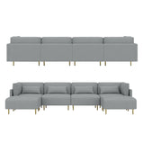 MagicHome Living Room Couch Furniture Manufacturers Popular Design Nordic U Shaped Sectional Modular Sofa