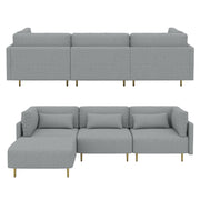 MagicHome Living Room Couch Furniture Manufacturers Popular Design Nordic U Shaped Sectional Modular Sofa