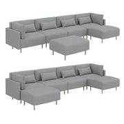MagicHome Living Room Couch Furniture Manufacturers Popular Design Nordic U Shaped Sectional Modular Sofa