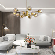 Dingle 12 - Light Sputnik Modern Linear Chandelier
