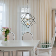 Dinkins 8 - Light Lantern Geometric Chandelier