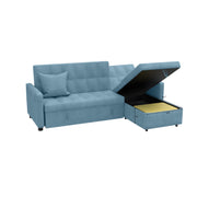 Magichome 81.9'' Multifunctional Fabric Sofa Bed Living Room Furnture
