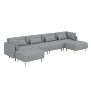 MagicHome Living Room Couch Furniture Manufacturers Popular Design Nordic U Shaped Sectional Modular Sofa