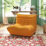 Caterpillar Sofa Lounge Floor Sofa bean bag Chair Boucle Velvet Accent Chair