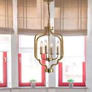 4 - Light Lantern Cylinder Chandelier