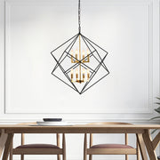 Dinkins 8 - Light Lantern Geometric Chandelier