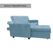 Magichome 81.9'' Multifunctional Fabric Sofa Bed Living Room Furnture