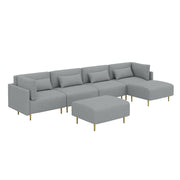 MagicHome Living Room Couch Furniture Manufacturers Popular Design Nordic U Shaped Sectional Modular Sofa