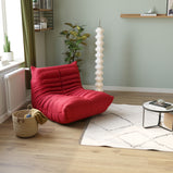 Caterpillar Sofa Lounge Floor Sofa bean bag Chair Boucle Velvet Accent Chair