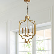 4 - Light Lantern Cylinder Chandelier