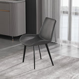 Modern Upholstered Dining Chairs PU Leather（Set of 2）