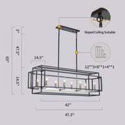 8 - Light Kitchen Island Linear Pendant