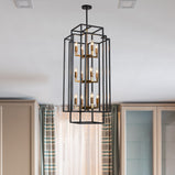 12 - Light Lantern Tiered Chandelier