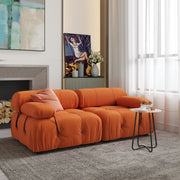 Magic Home Teddy Velvet Sectional Modular Sofa Set