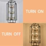 12 - Light Lantern Tiered Chandelier