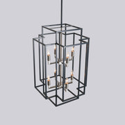 Magichome 8 - Light Lantern Rectangle Chandelier Living Room,Bedroom