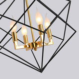 4 - Light Lantern Geometric Chandelier