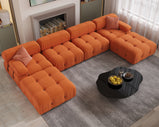Magic Home Teddy Velvet Sectional Modular Sofa Set