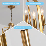 4 - Light Lantern Cylinder Chandelier