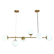 Magichome 6-Light Kitchen Island Ceiling Pendant With Frosted lampshade For Living Room,Bedroom