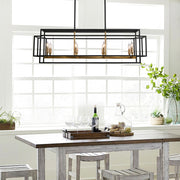 8 - Light Kitchen Island Linear Pendant
